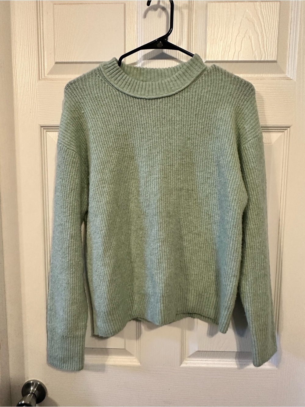 American Eagle Outfitters Ribbed Crewneck Sweater - Light Mint